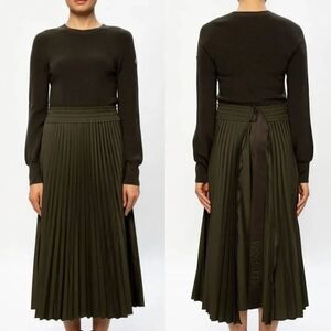 Moncler Black Pleated dress M